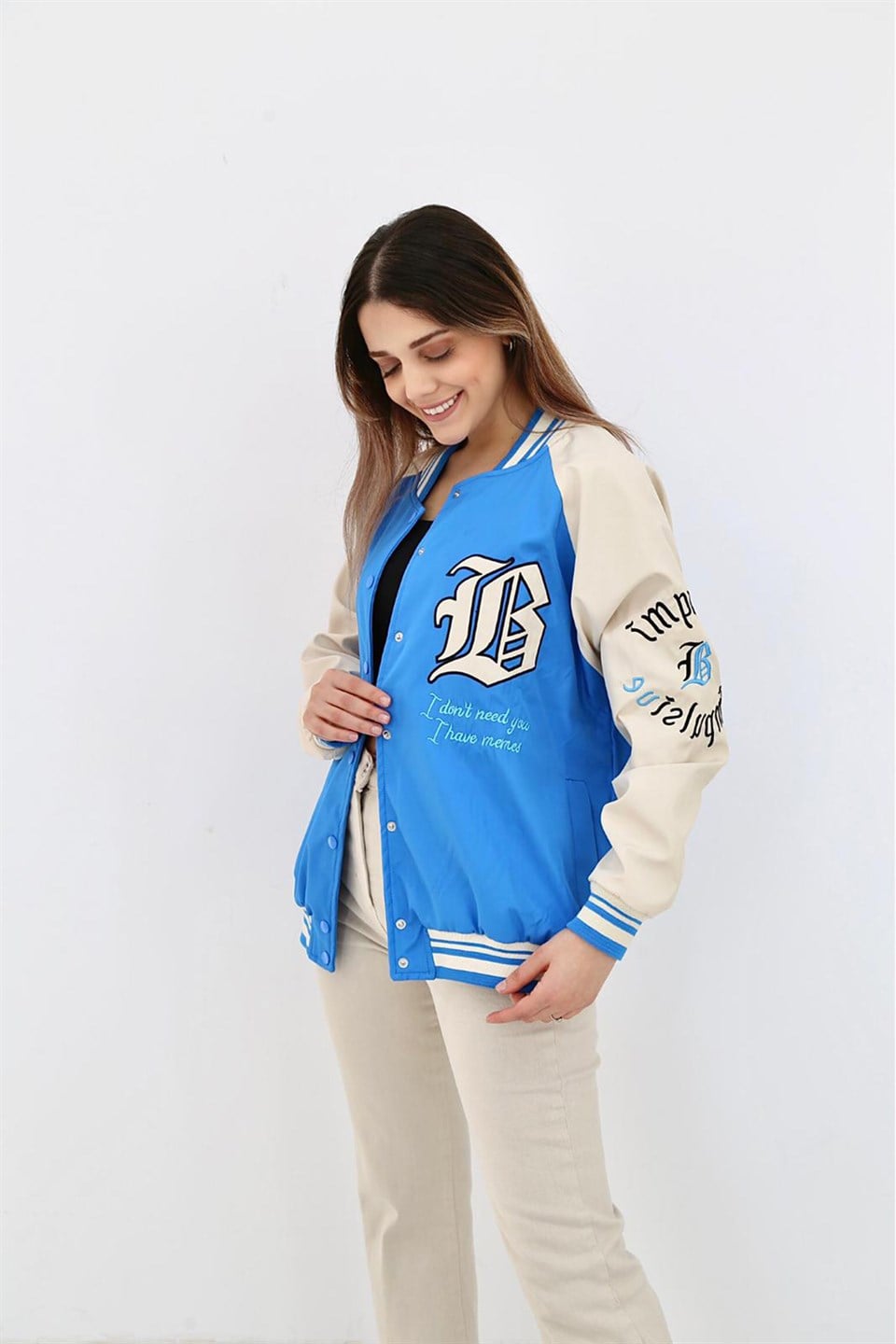 Embroidered College Jacket