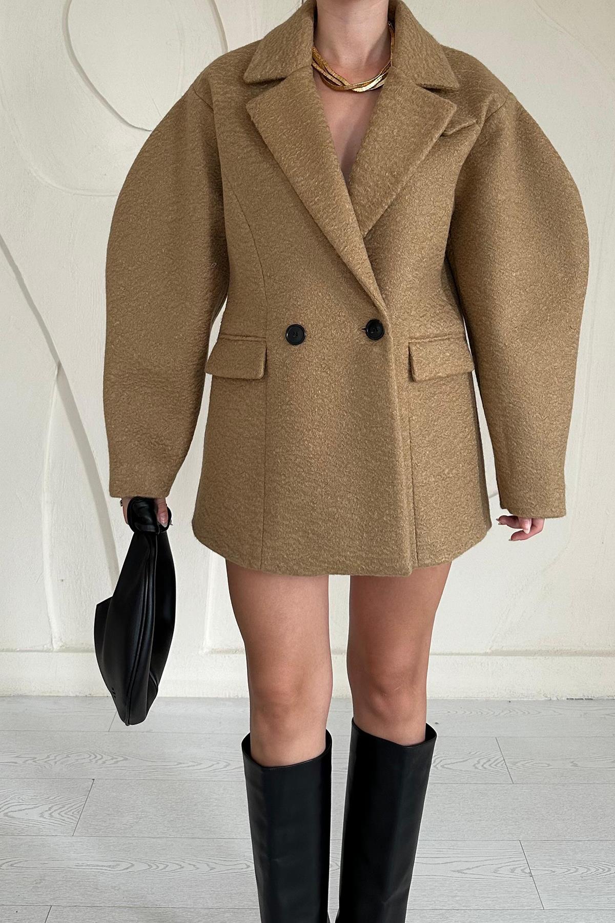 Oversize Two-Button Cashmere Coat