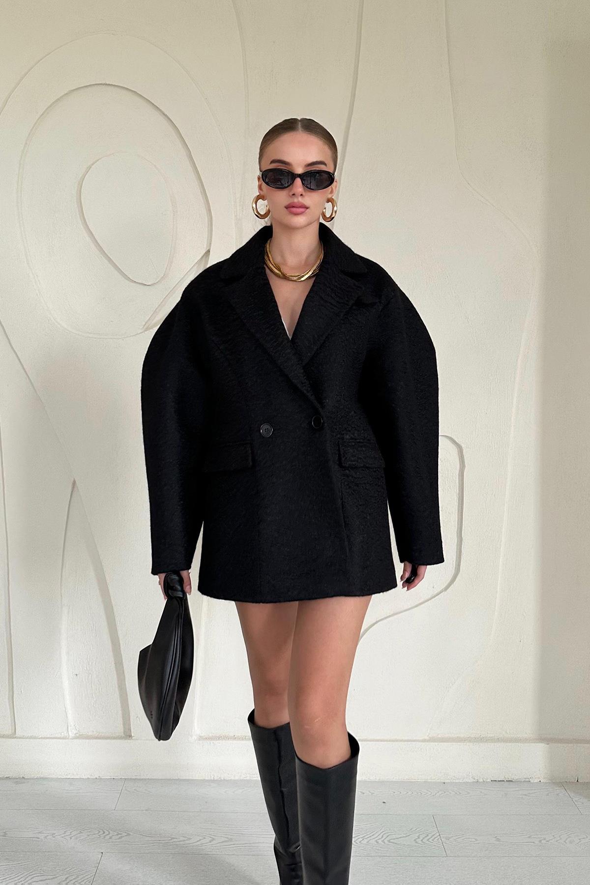 Oversize Two-Button Cashmere Coat