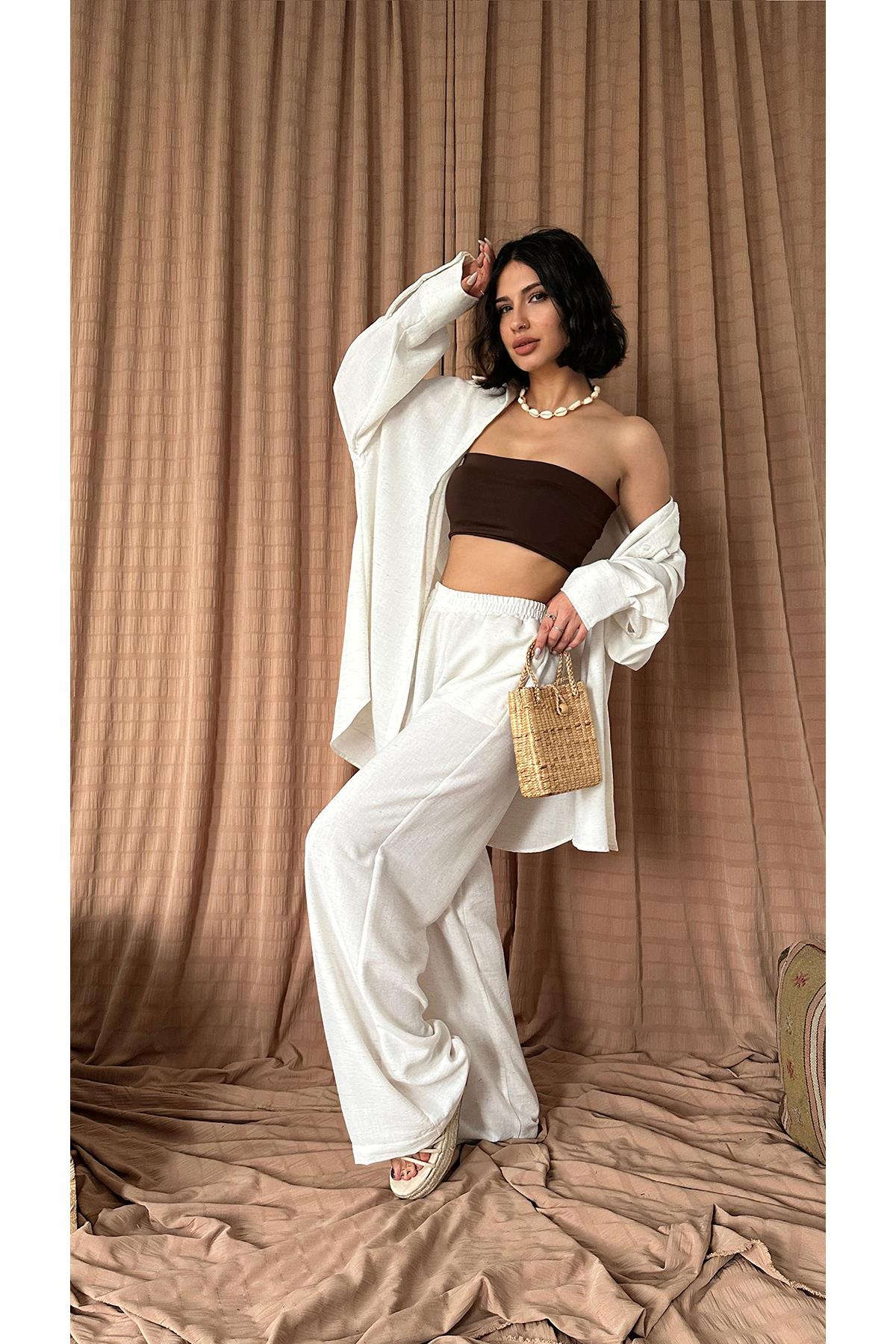 Rio Linen Loose Cut Shirt and Trouser Set