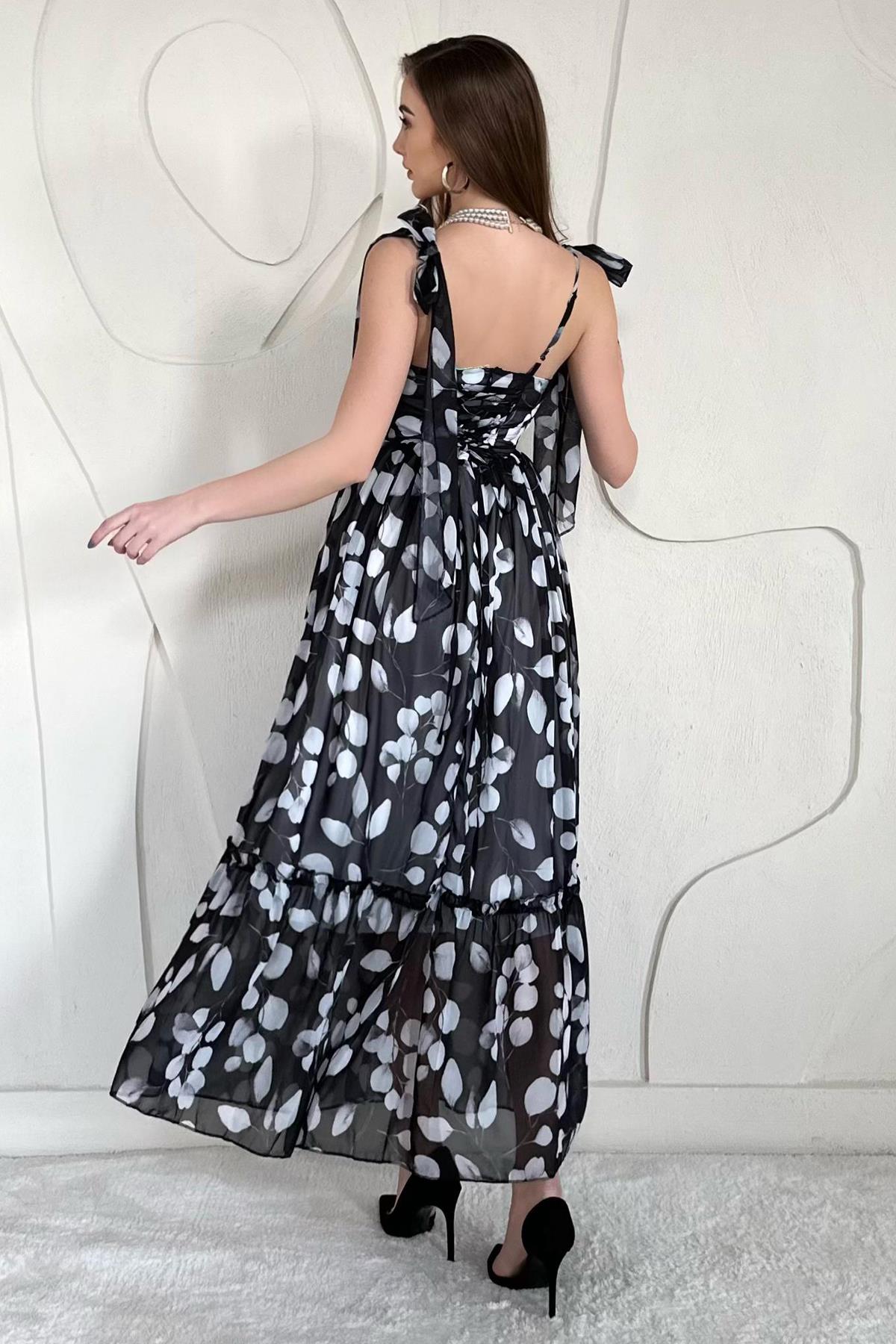 Chiffon Draped Dress