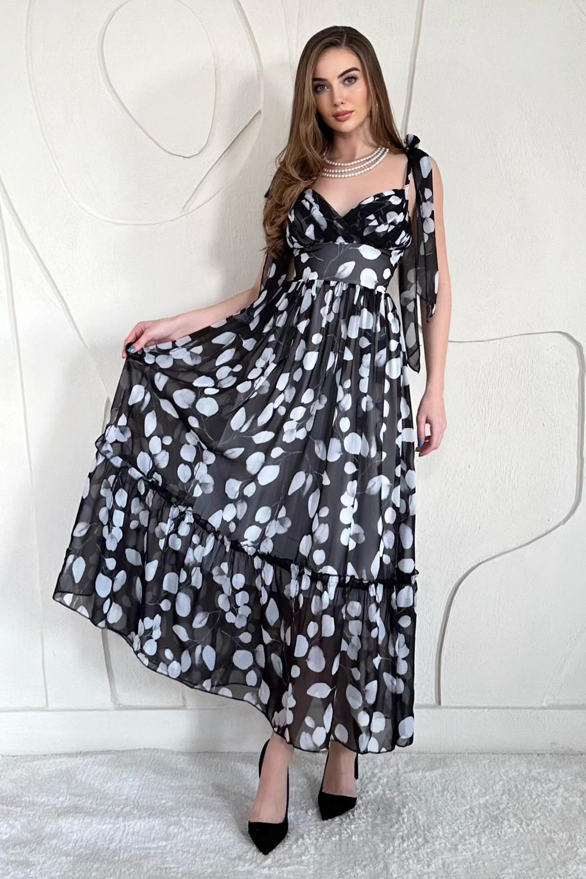 Chiffon Draped Dress