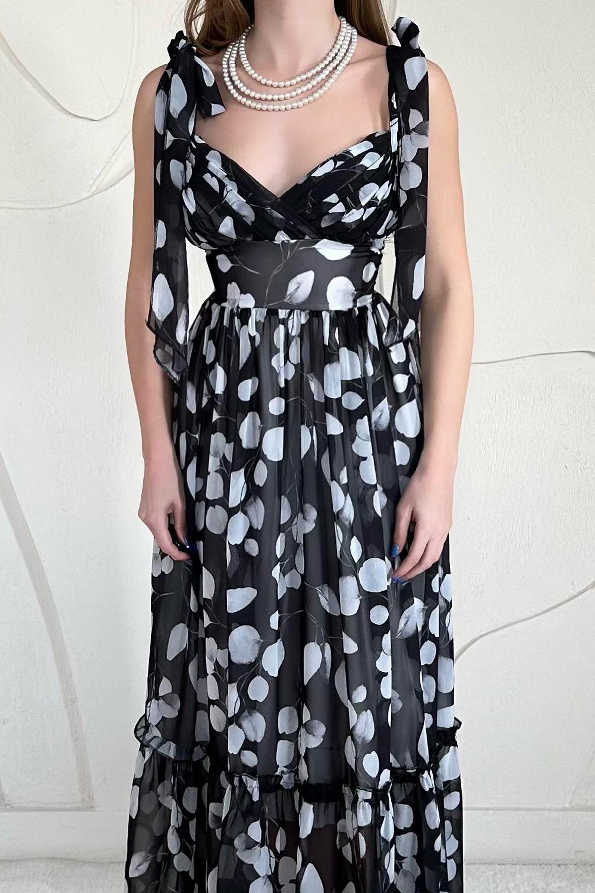 Chiffon Draped Dress