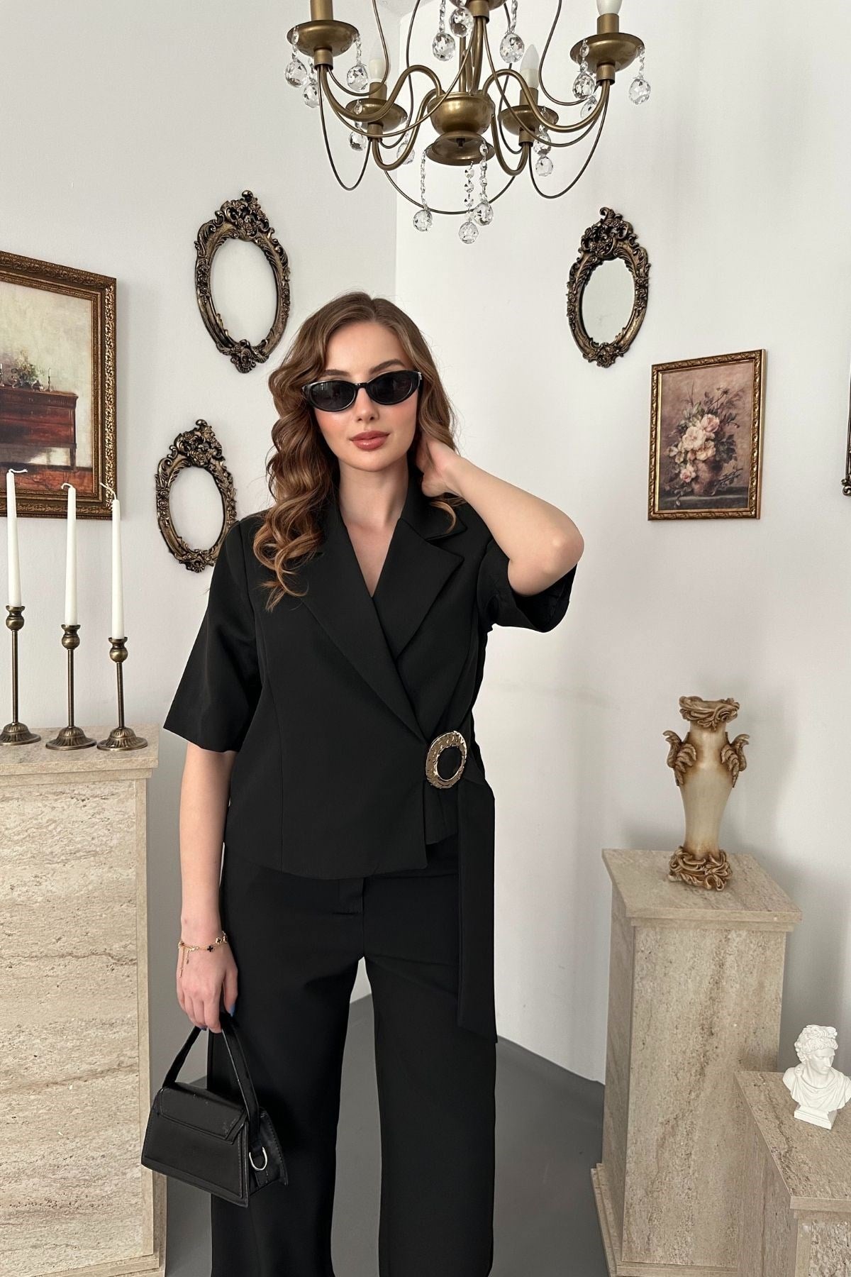Siyah Tek Tokalı Ceket Ve Pantolon Takım
