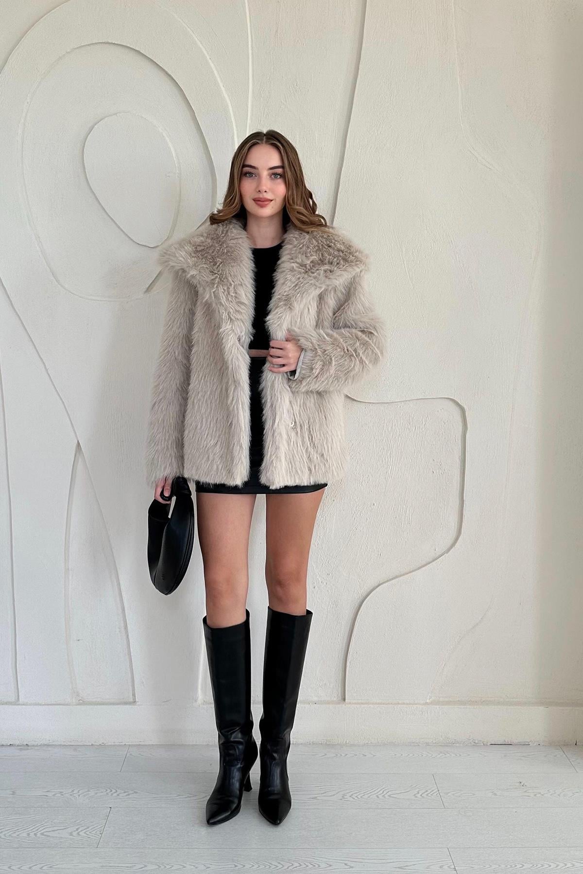 Padded Fur Coat