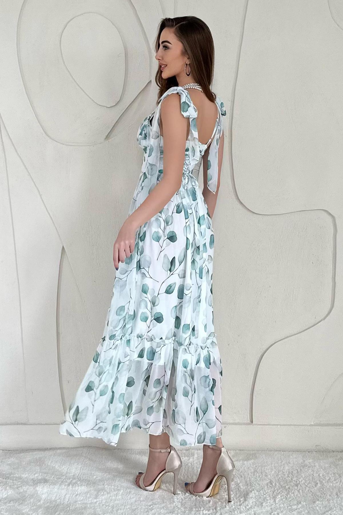 Chiffon Draped Dress