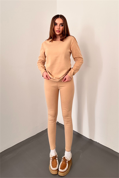 Bej Çift Taraflı Termal Takım