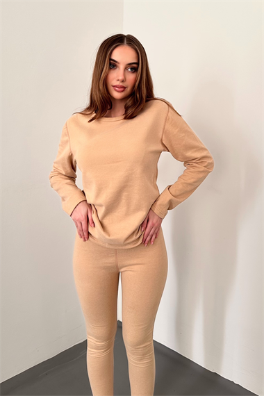 Bej Çift Taraflı Termal Takım