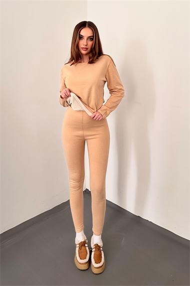 Bej Çift Taraflı Termal Takım