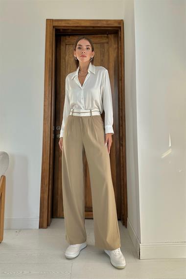 Bel Detaylı Pantolon