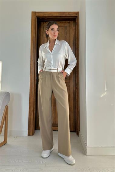 Bel Detaylı Pantolon