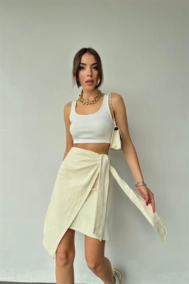 Belden Kuşaklı Etek