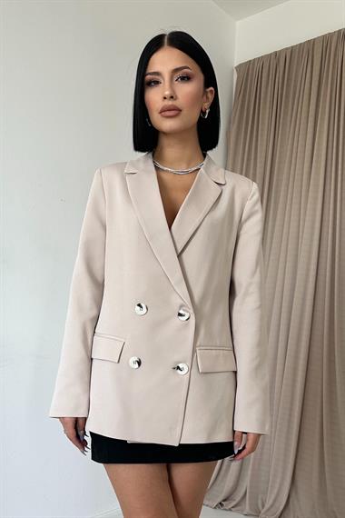 Bej Blazer Ceket