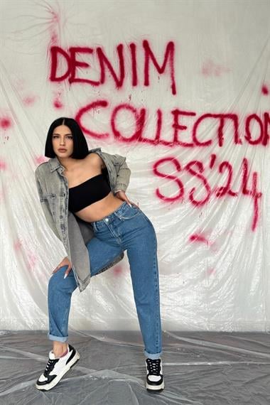 Boru Paça Jeans Pantolon