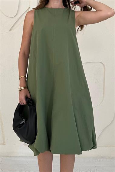 Haki Comfort Balon Elbise