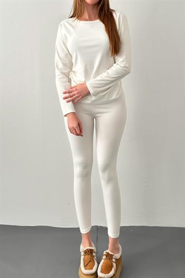 Ekru Thermo Fit Termal Takım