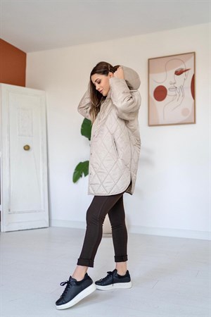 Bej Baklava Desen Mont