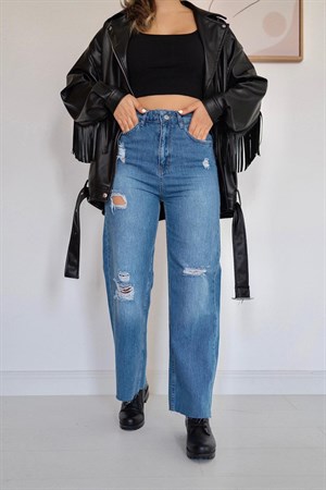 Bol Paça Mom Jeans Pantolon