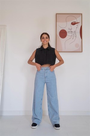 Bol Paça Mom Jeans Pantolon