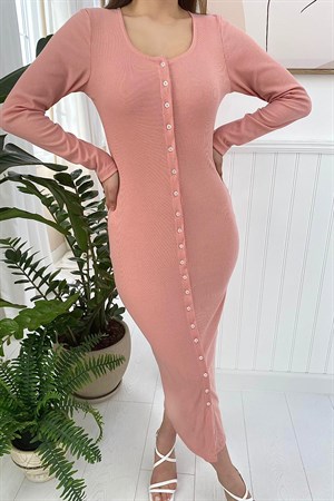 Pembe Kaşkorse Elbise