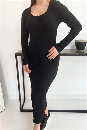 Siyah Kaşkorse Elbise