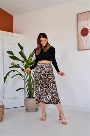 Kahverengi Saten Etek