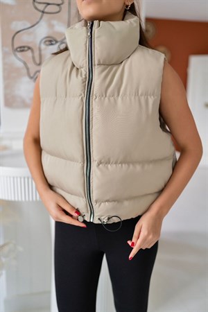 Bej Neva Şişme Yelek