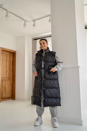Siyah Şişme Yelek