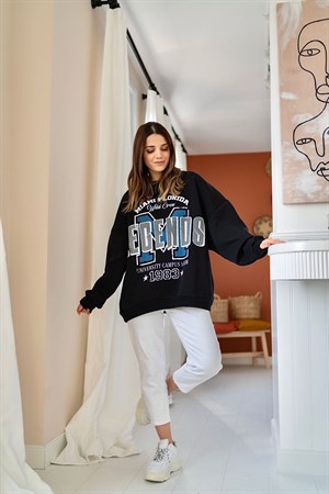 Text Printed Sweatshirt