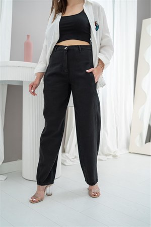 Yüksek Bel Mom Jean