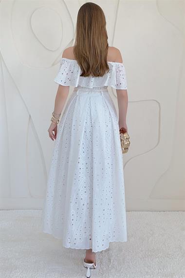 Beyaz Gipe Detaylı Pinterest Takım