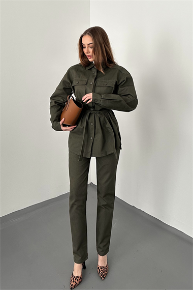 Haki Gabardin Takım