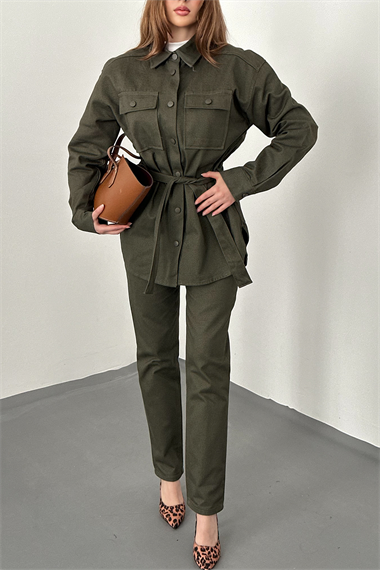 Haki Gabardin Takım