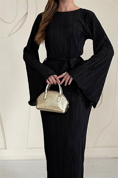 Spanish Sleeve Pleated Dress