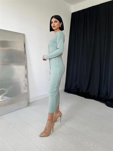 Mint Kaşkorse Elbise