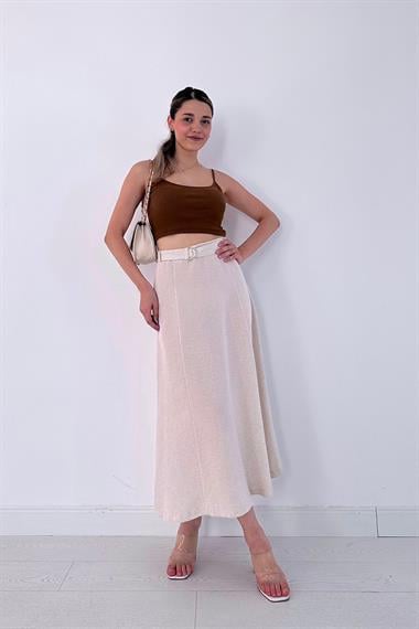 Astarlı Kemer Detaylı Etek