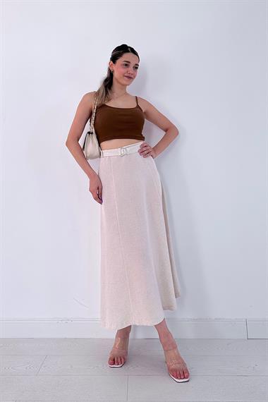 Astarlı Kemer Detaylı Etek
