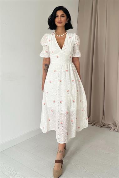 Pudra Kolu Gipeli Brode Elbise