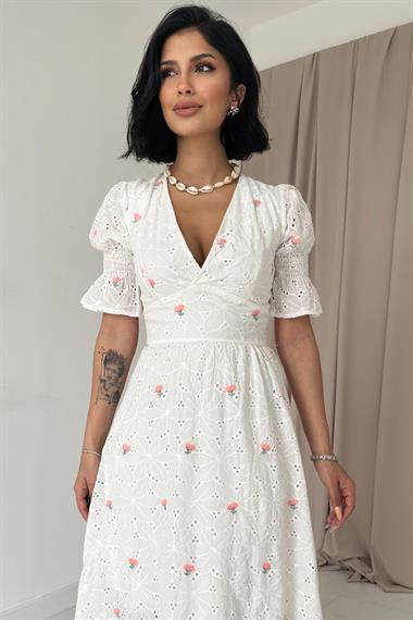 Pudra Kolu Gipeli Brode Elbise