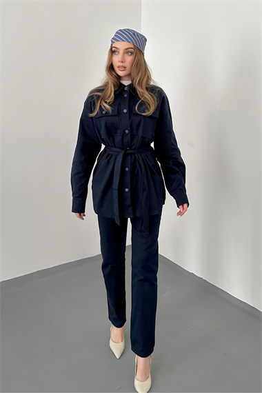 Lacivert Gabardin Takım