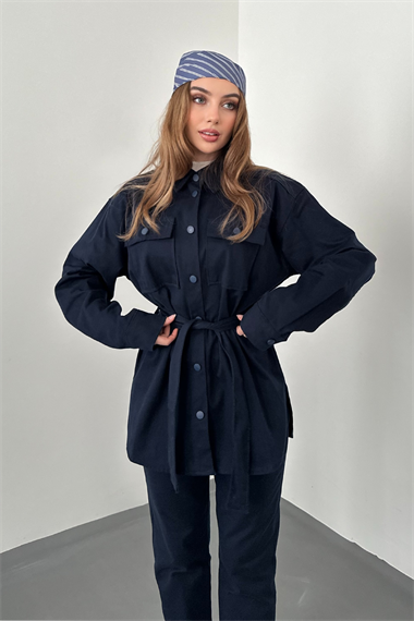 Lacivert Gabardin Takım