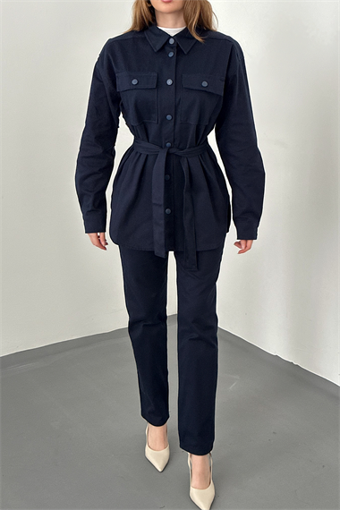 Lacivert Gabardin Takım