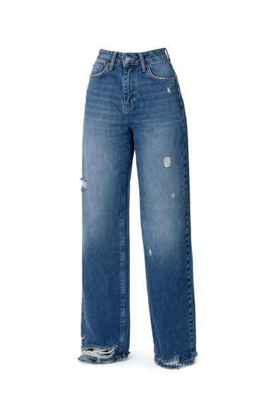Palazzo Laser Jeans Trousers