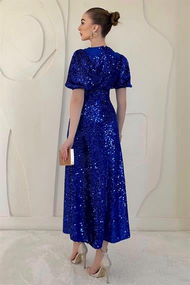 Sax Midi Boy Pul Payet Elbise