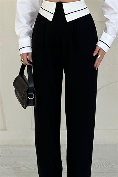 Önü Garnili Pantolon