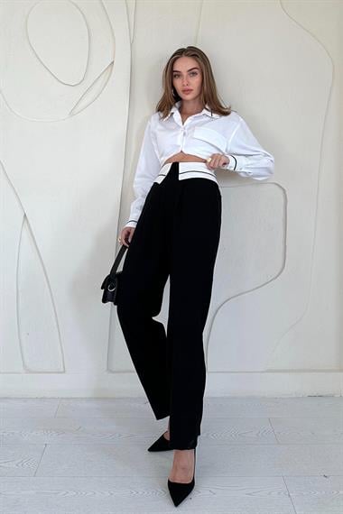 Önü Garnili Pantolon