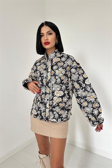 Siyah Papatya Desen Mont