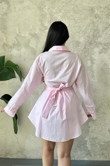Pembe Belden Kuşaklı İkili Takım