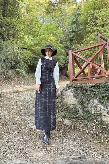 Siyah Tüvit Jile Elbise