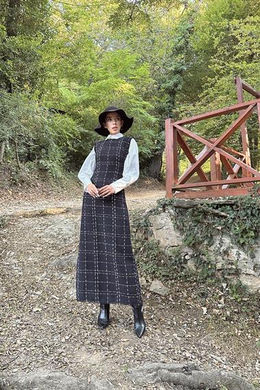 Siyah Tüvit Jile Elbise